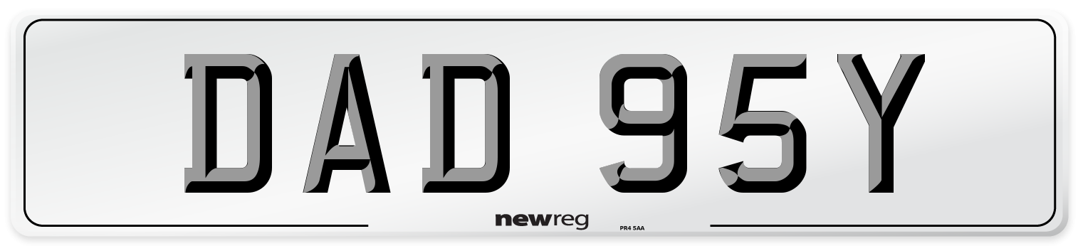 DAD 95Y Number Plate from New Reg